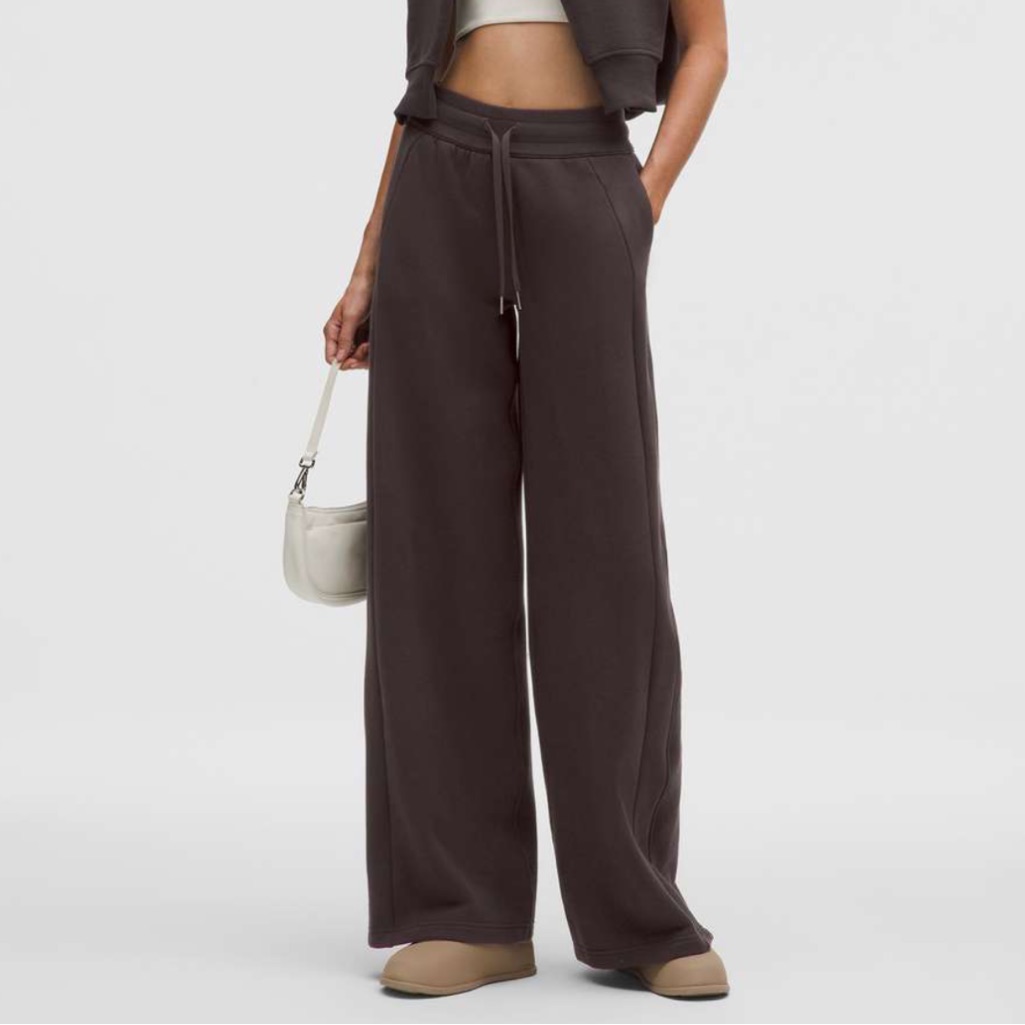 Lululemon Scuba Mid-Rise Wide Leg Pant *Regular (Sequoia)